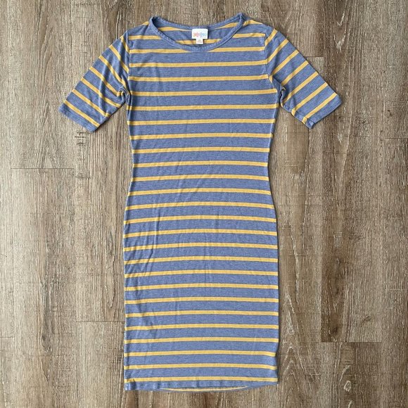 LuLaRoe Dresses & Skirts - LuLaRoe Women’s Julia Striped Knit Dress XS